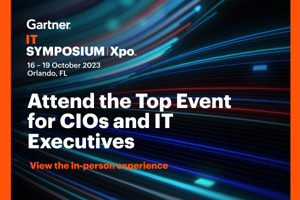 Image: Sponsored by Gartner: Attend the Top Event for CIOs and IT Executives