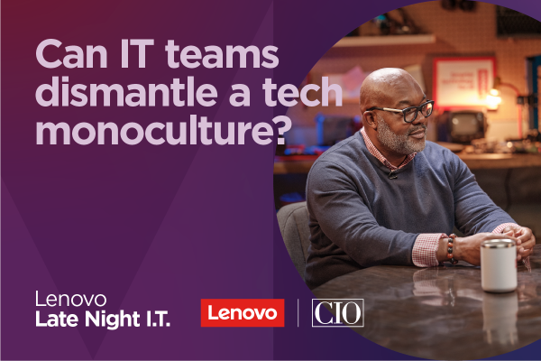 Image: Sponsored by Lenovo: Streaming now on Lenovo Late Night I.T.: DEI>IT