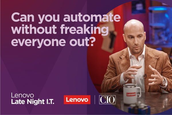 Image: Sponsored by Lenovo: Streaming now on Lenovo Late Night I.T.: Should I AI?