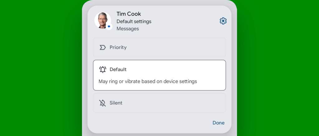 Android Messages: Priority setting