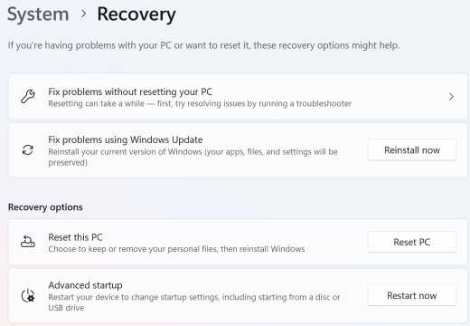 Recovery In Windows 11 A new Windows 11 backup and recovery paradigm? – Computerworld