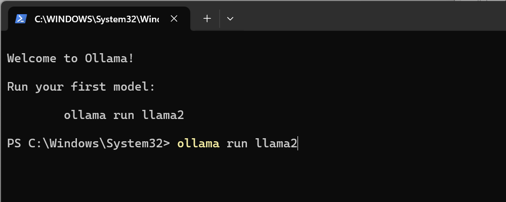 AI on PC: Ollama Run