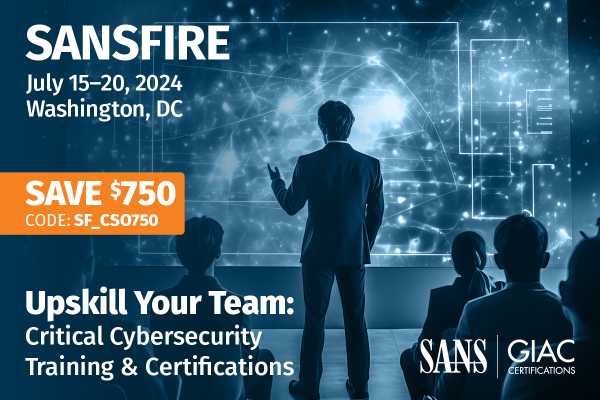 Image: Sponsored by SANS: Critical Cybersecurity Training for Your Team in Washington, DC