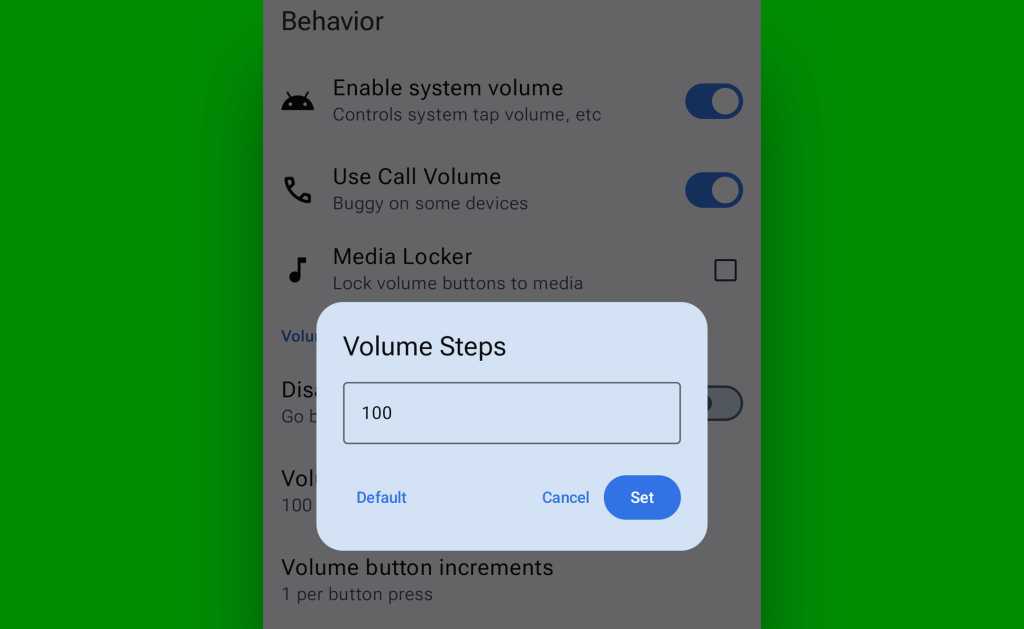 Android Volume Upgrade: Precise Volume behavior