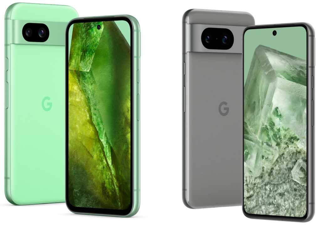 Google Pixel 8a vs Google Pixel 8 phones
