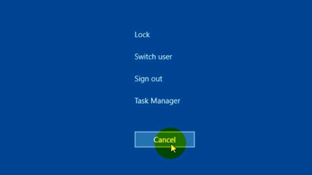 windows 10 secure sign-in screen