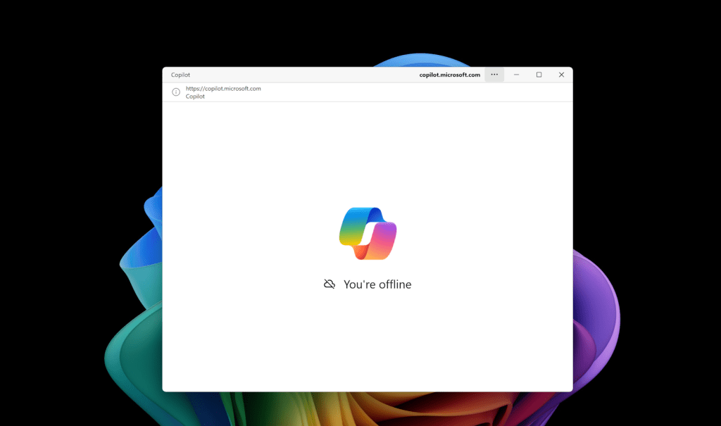Microsoft Copilot+ PC: Copilot offline
