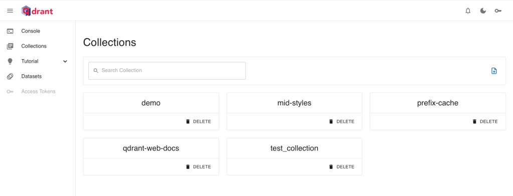 Qdrant collections