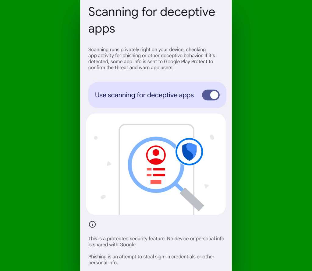 Android security: Phishing protection