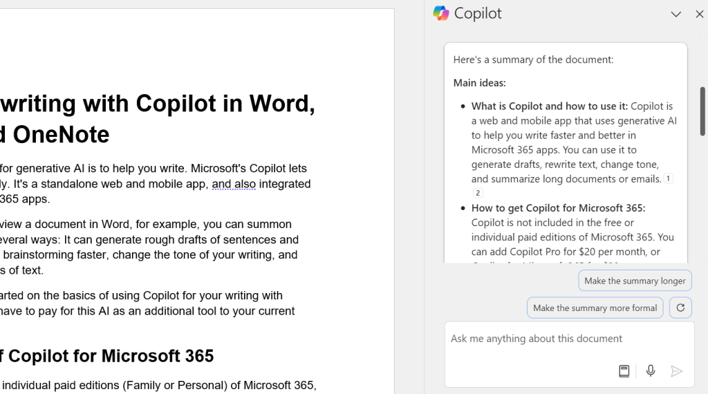 Copalt Writing Microsoft Copilot peut améliorer votre écriture dans Word, Outlook et ...