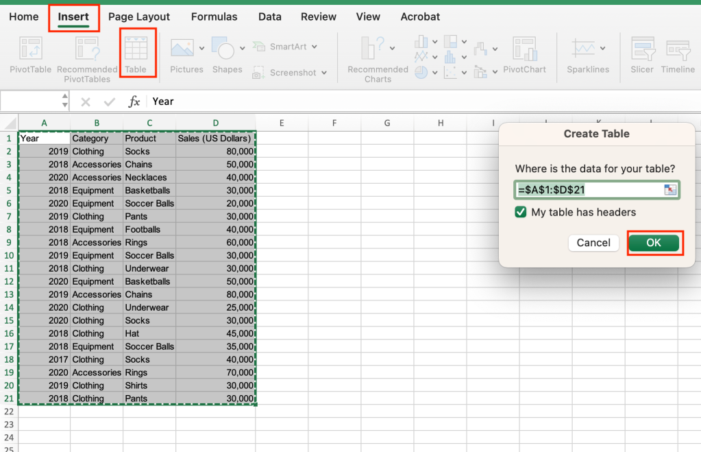 How to use slicers in Excel