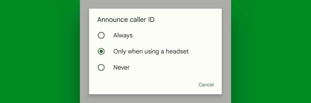 Google Pixel calling features: Caller ID announce