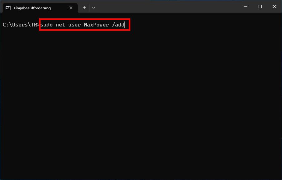 Windows 11, Sudo, Sudo for Windows, Befehl, active