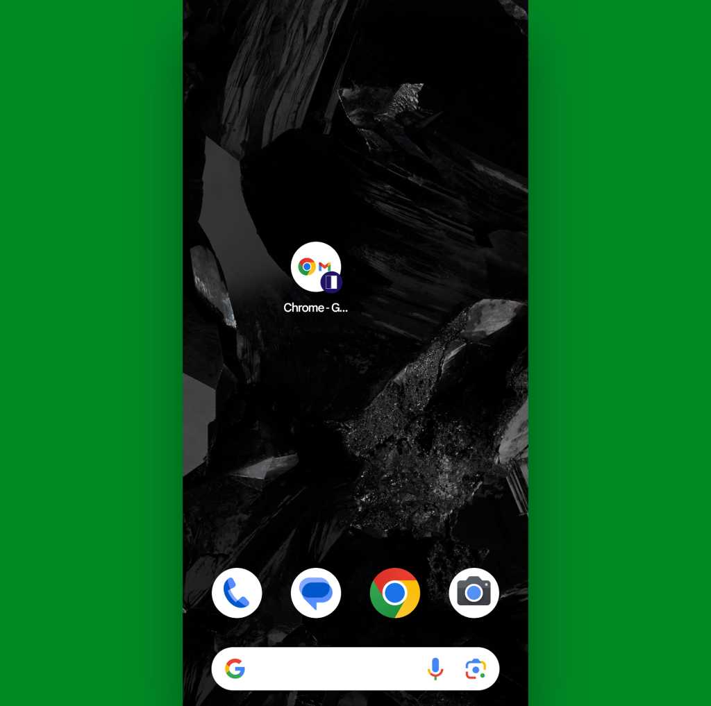 Google Pixel 9 Pro Fold Multitasking: Be Nice split screen shortcut home screen