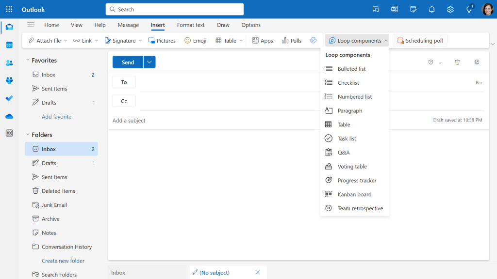 How to use Loop components in Microsoft 365 apps