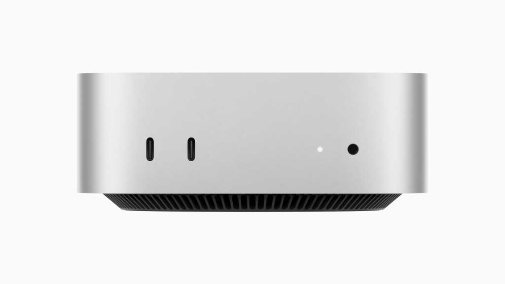 Apple Mac mini at front