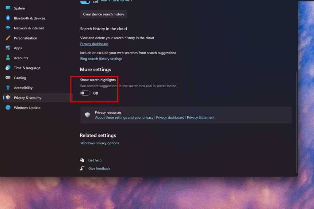 windows 11 setting ad 