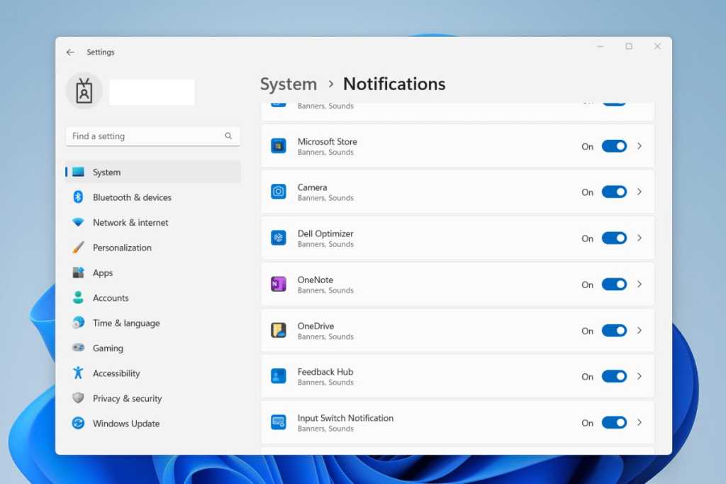 windows 11 setting ad 