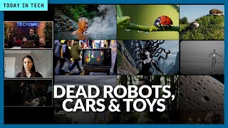 Image: âDeadâ robots and cars stall the future