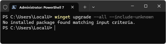 Package Search In Winget Does Not Work The First Time You Run It – ASWV