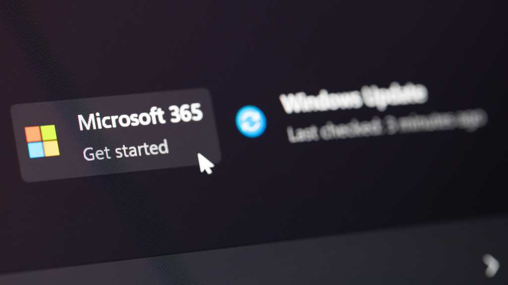 Bildschirm mit Microsoft 365
