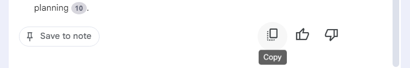 actions toolbar successful notebooklm chat pane