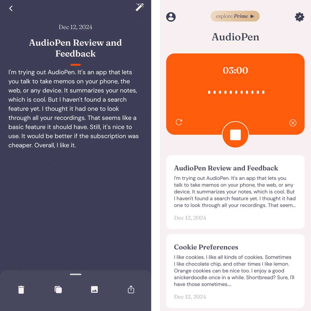 audiopen app connected android