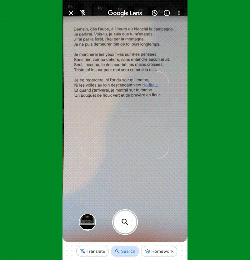 Google Lens Android: Translate