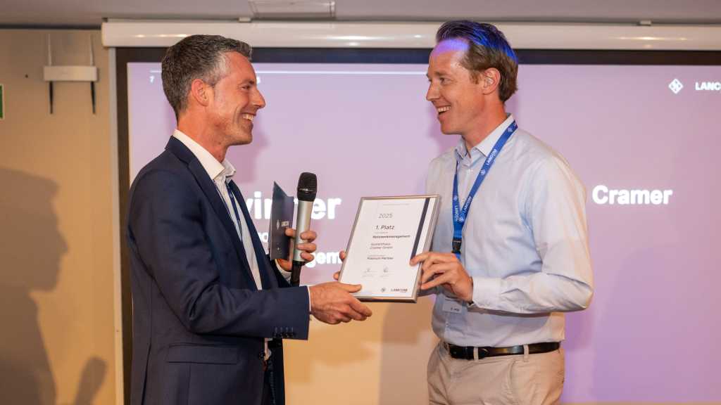 Constantin von Reden und Philipp Leonhard (Systemhaus Cramer)