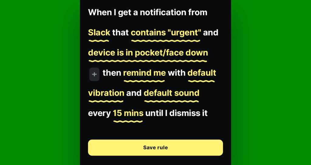 Android automation: BuzzKill rule (complete)