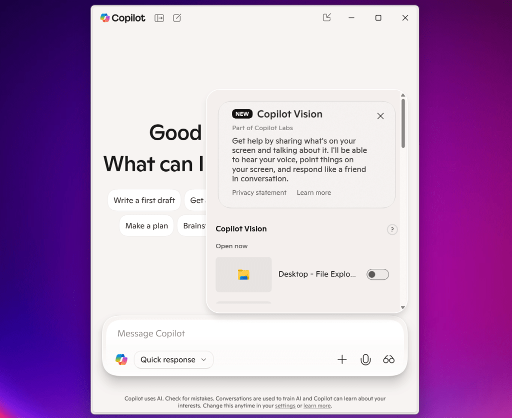 Copilot finally has a feature that beats ChatGPT on Windows PCs