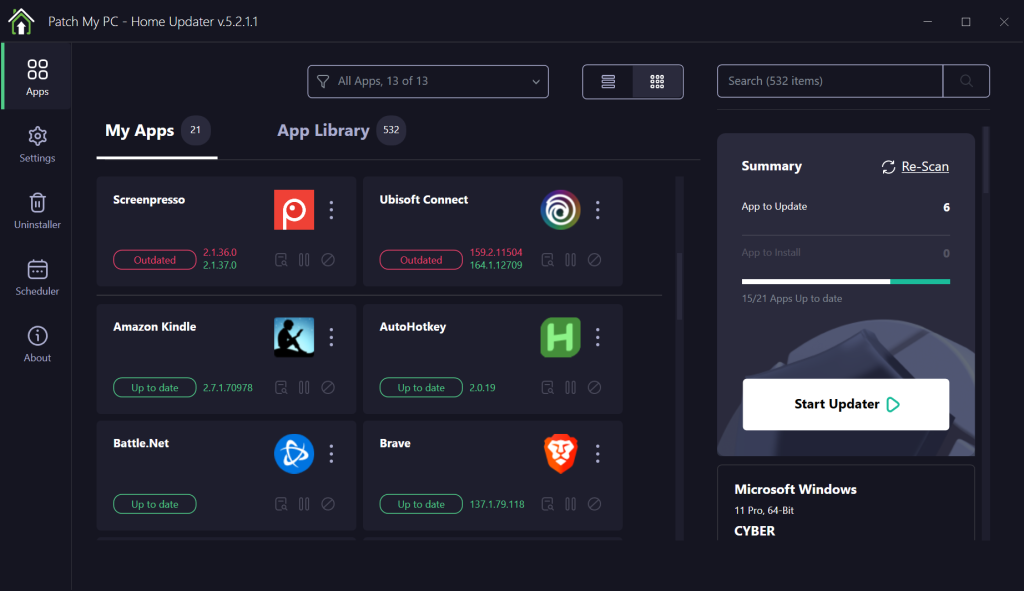 Patch my PC Home Updater