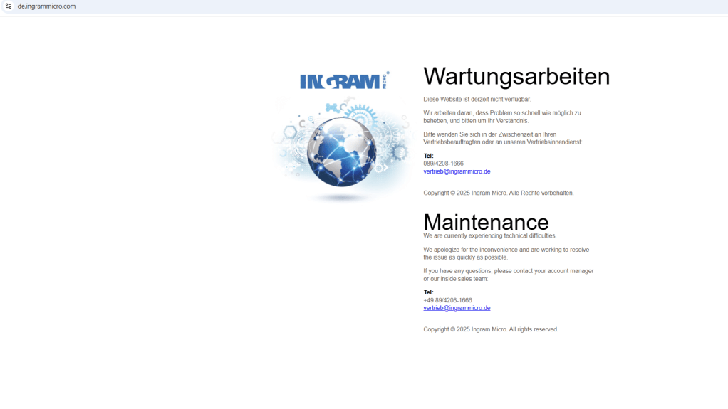 Screenshot Ingram Micro