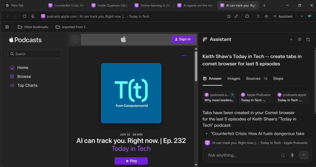 Hands on: An early look at Comet — and how AI browsers could change the internet