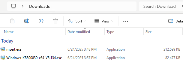 MSRT vs. MSERT: Using Microsoft native malware handlers