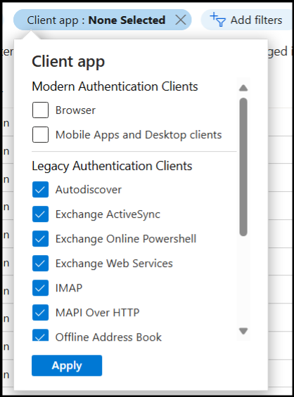 Windows legacy authentication protocol check
