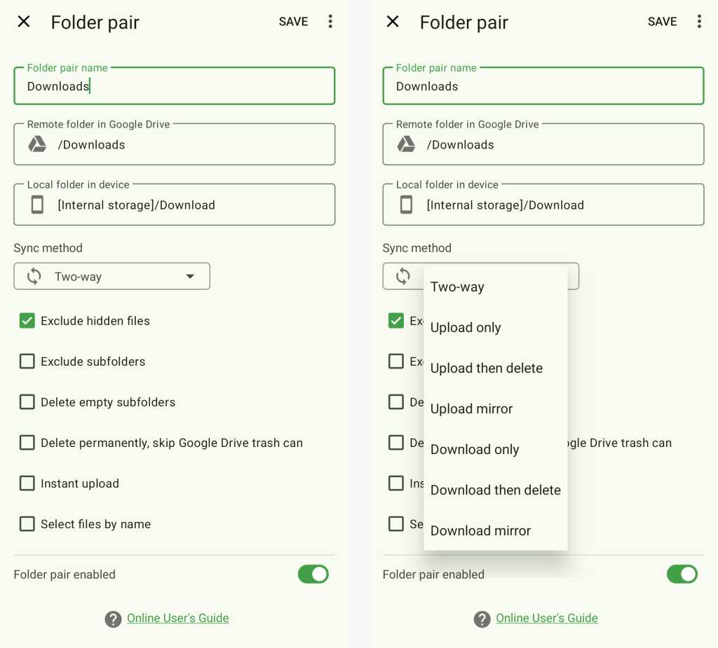 autosync app syncing google drive and android device