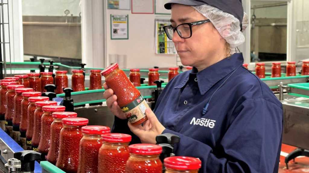 La planta de tomate frito Solís de Nestlé en Extremadura