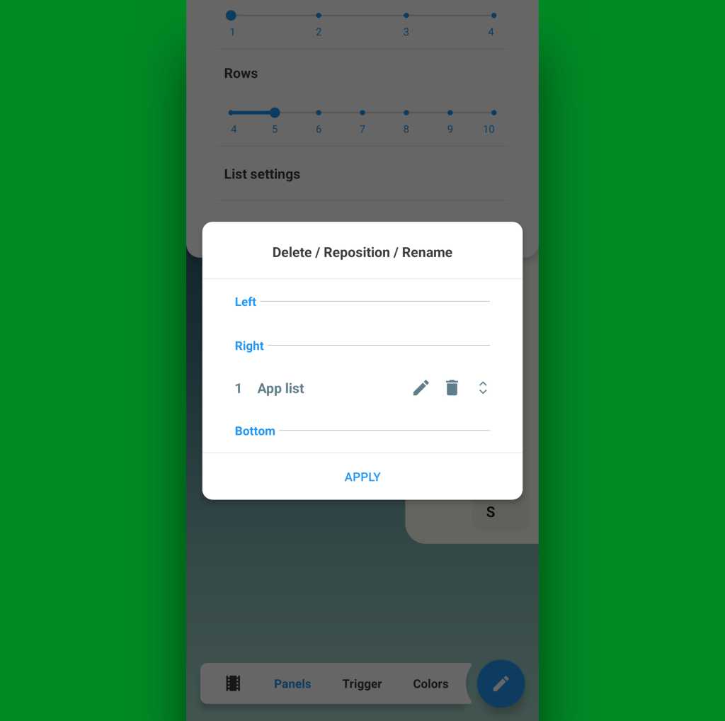 Android multitasking — freeform window: Panels setup
