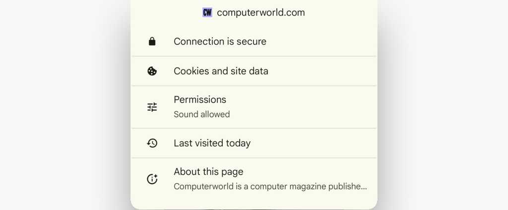 sound permissions setting for site in chrome for android