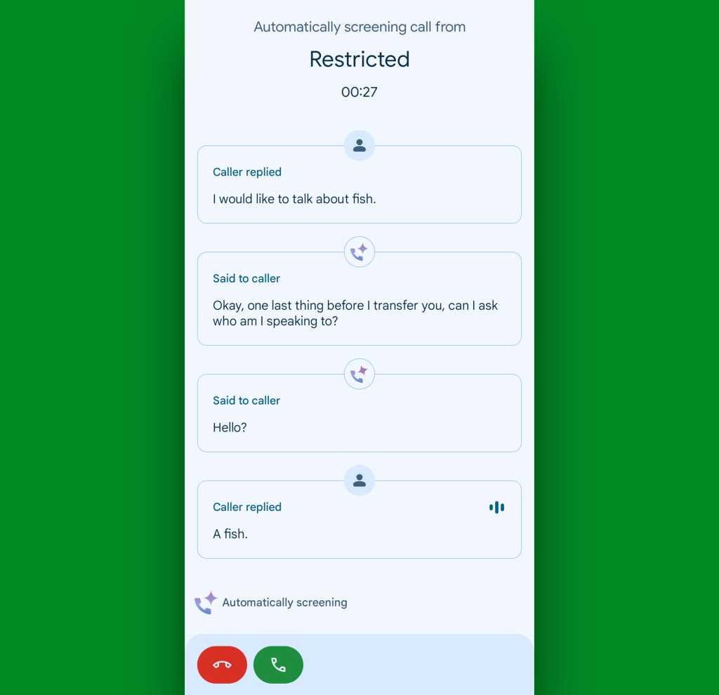 Google Pixel calling features: Call Screen manual