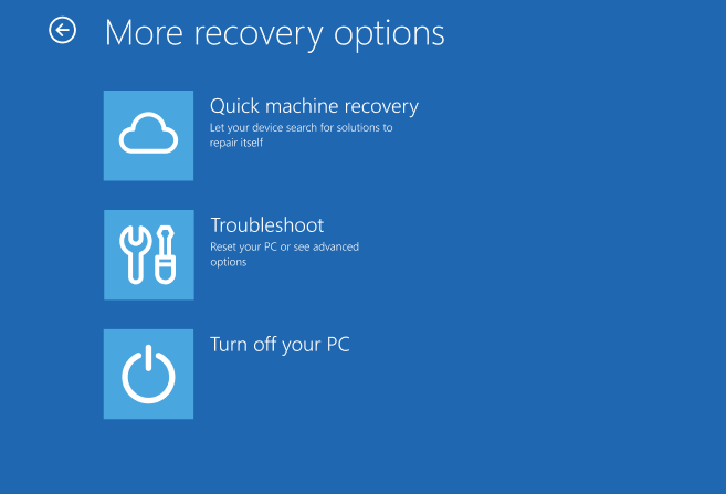 First look: Windows 11 Quick Machine Recovery
