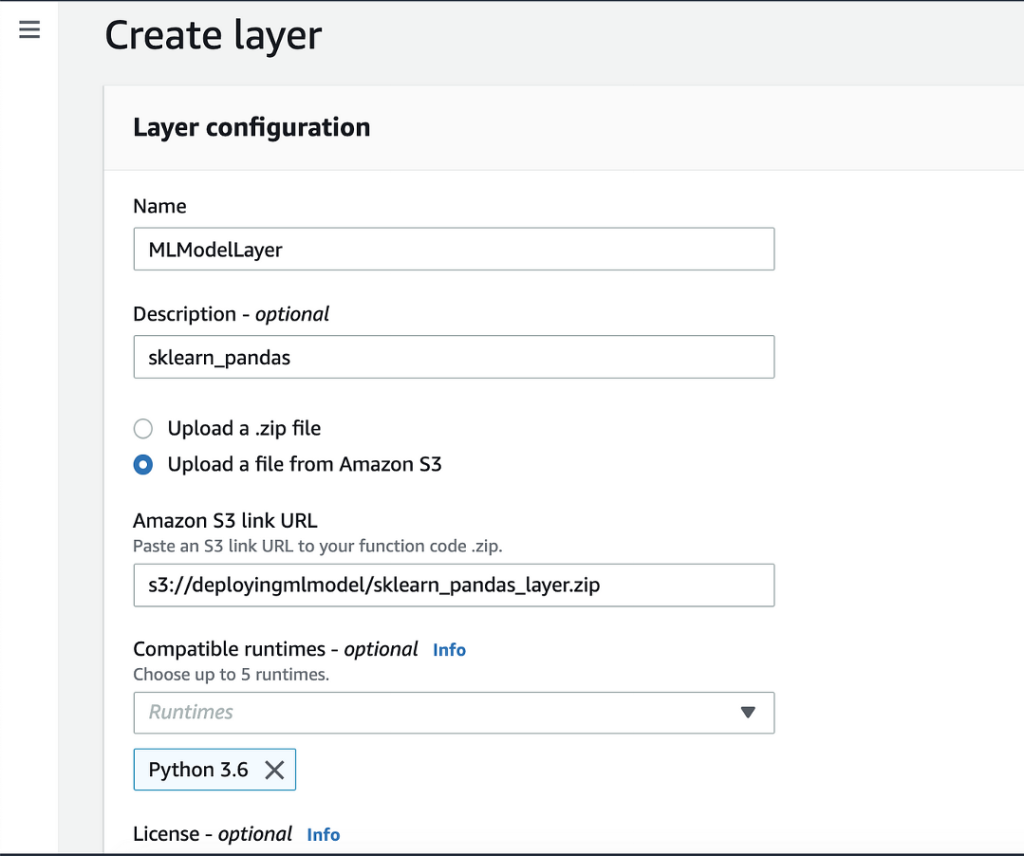 AWS Lambda model deployment 03
