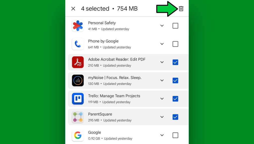 Google Play Store Android: Bulk uninstall