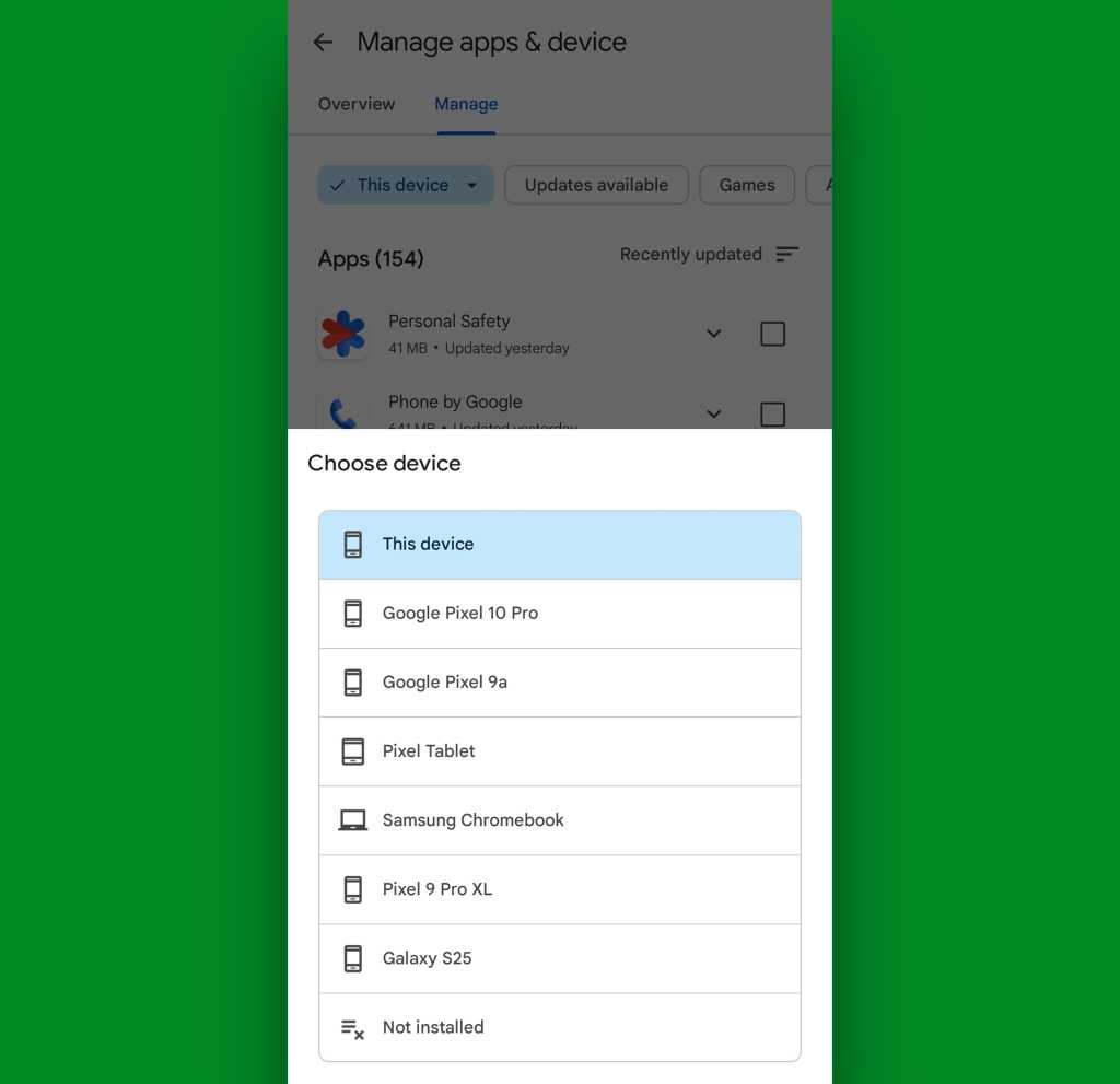 Google Play Store Android uninstalled apps