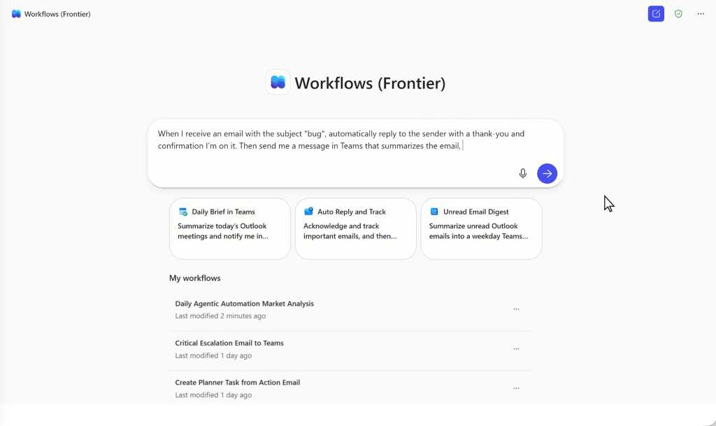 M365 Copilot Workflows