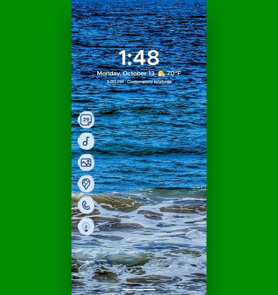 Google Pixel Fold - Android foldable: Outer home screen