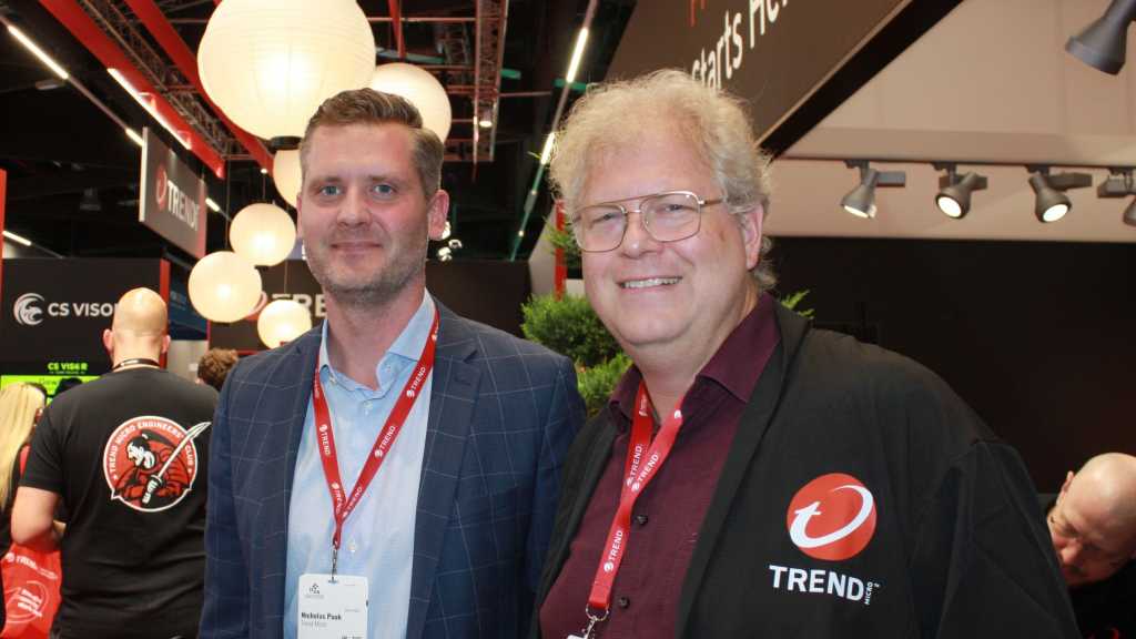 Trend-Micro-Mitarbeiter Nicholas Pook und Richard Werner.