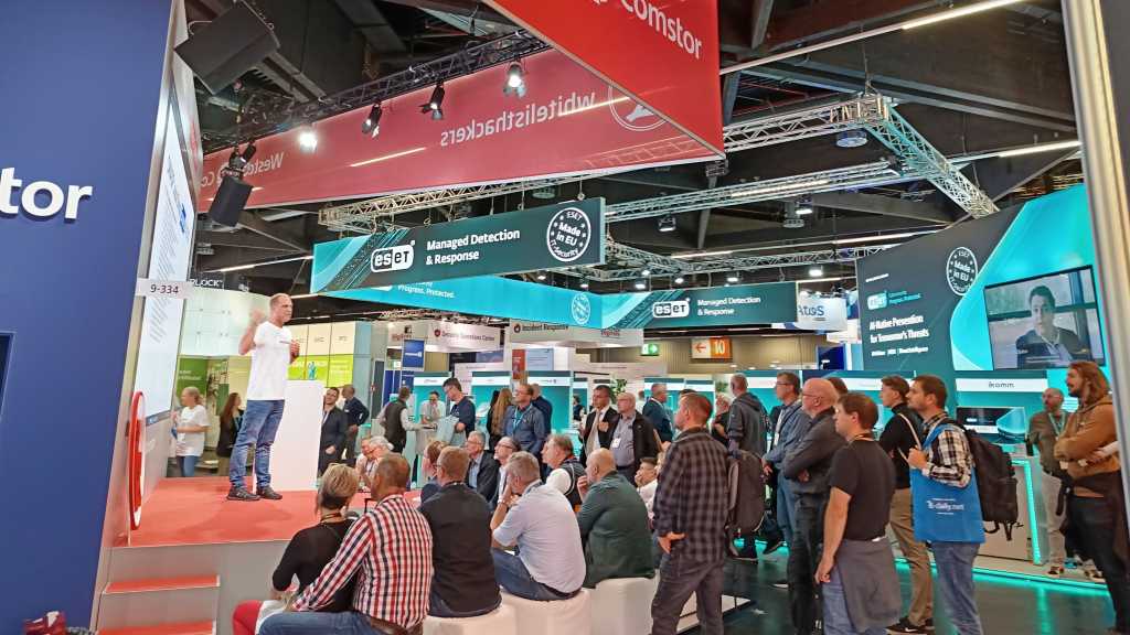 Stand von Westcon-Comstor auf der it-sa 2025