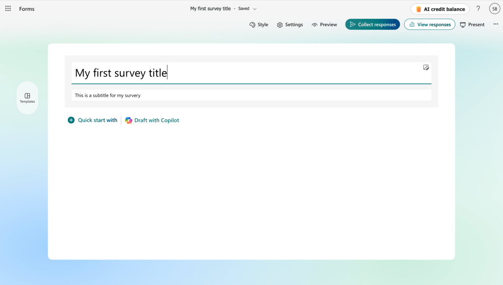 changing the title in a new form